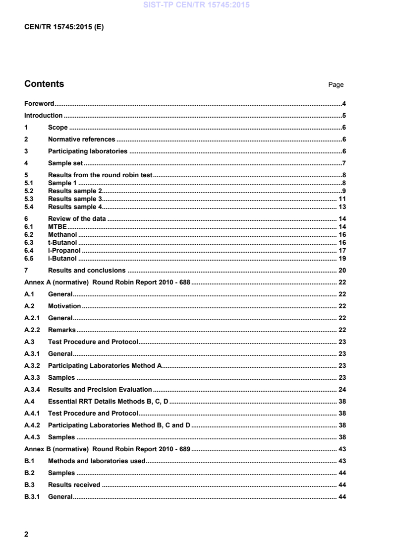 CEN/TR 15745:2015 TP CEN/TR 15745:2015 - BARVE - Page 4 preview