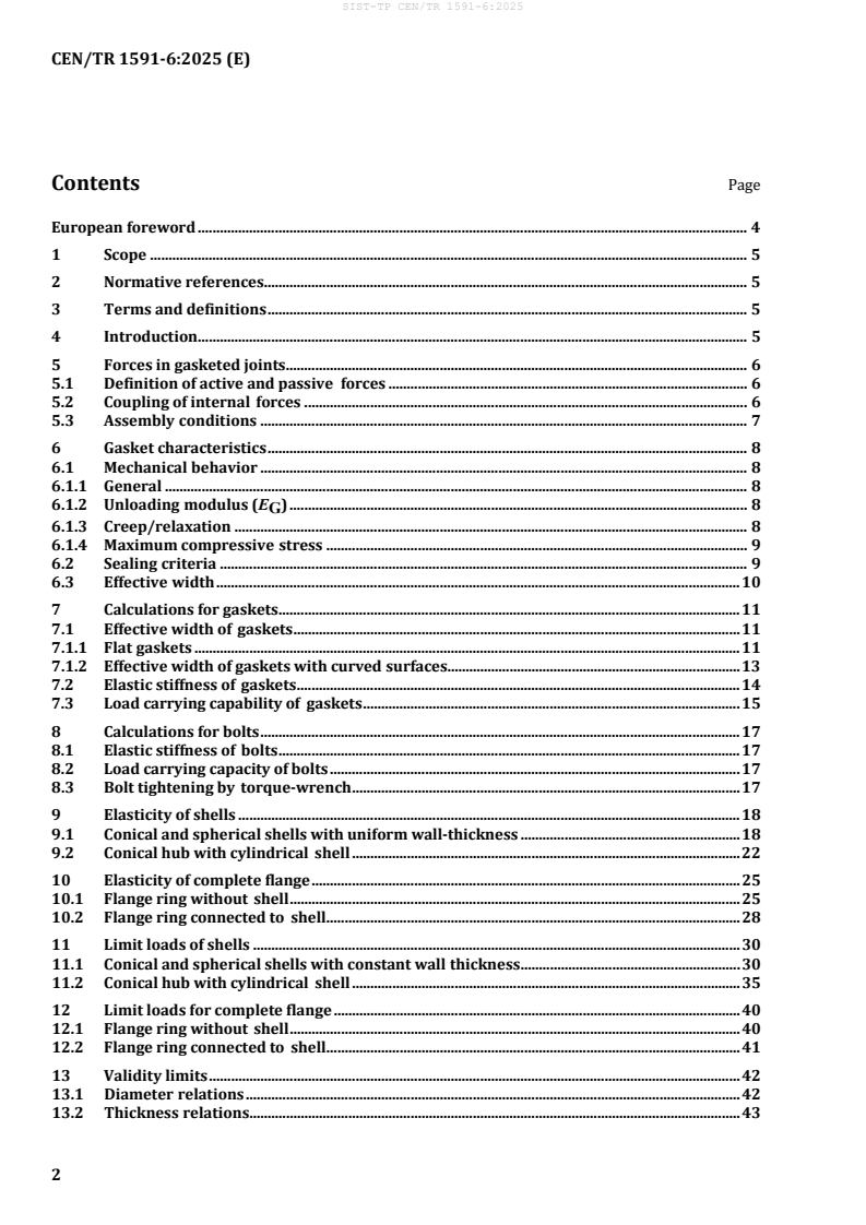 CEN/TR 1591-6:2025 TP CEN/TR 1591-6:2025 - Page 4 preview