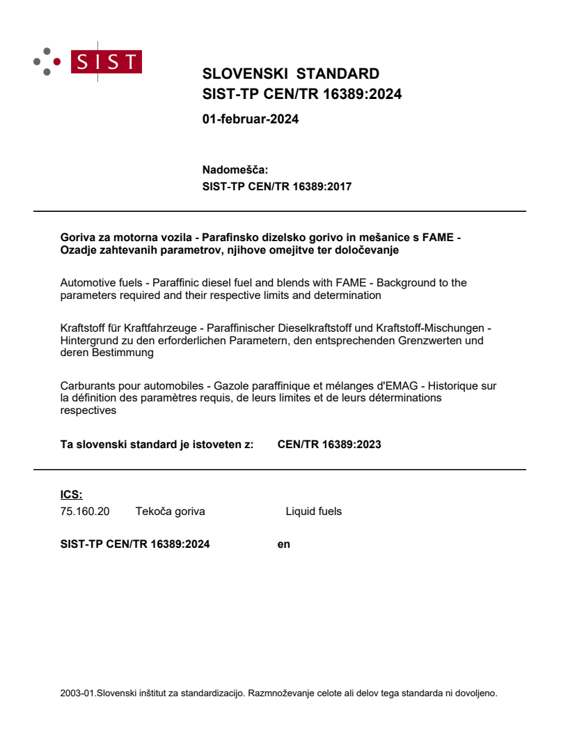 CEN/TR 16389:2023 TP CEN/TR 16389:2024 - BARVE - Page 1 preview