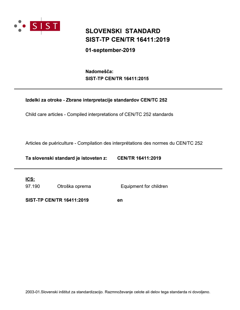 CEN/TR 16411:2019 TP CEN/TR 16411:2019 - BARVE - Page 1 preview
