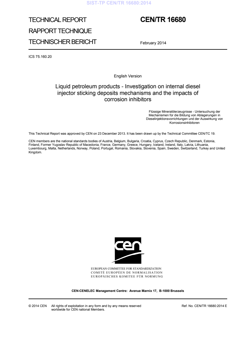 CEN/TR 16680:2014 TP CEN/TR 16680:2014 - BARVE - Page 3 preview