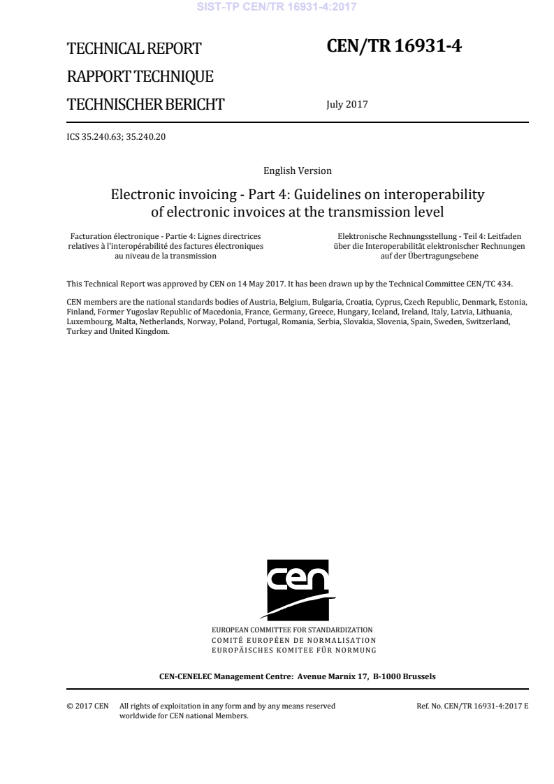 CEN/TR 16931-4:2017 TP CEN/TR 16931-4:2017 - BARVE - Page 3 preview