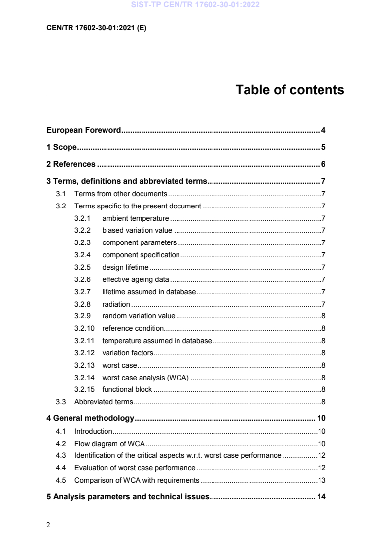 CEN/TR 17602-30-01:2021 TP CEN/TR 17602-30-01:2022 - Page 4 preview