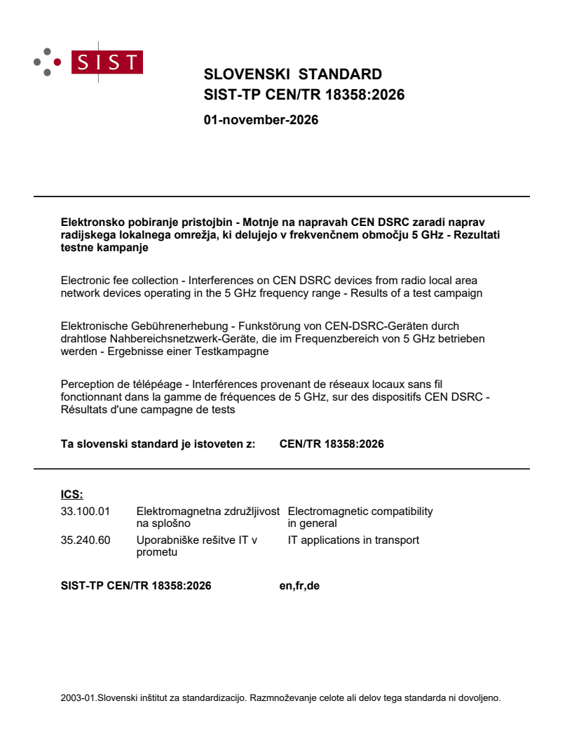 SIST-TP CEN/TR 18358:2026 SIST-TP CEN/TR 18358:2026 - BARVE - Page 1 preview