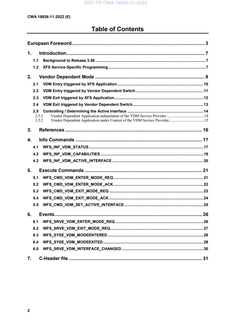 CWA 16926-11:2022 TP CWA 16926-11:2023 - BARVE - Page 4 preview