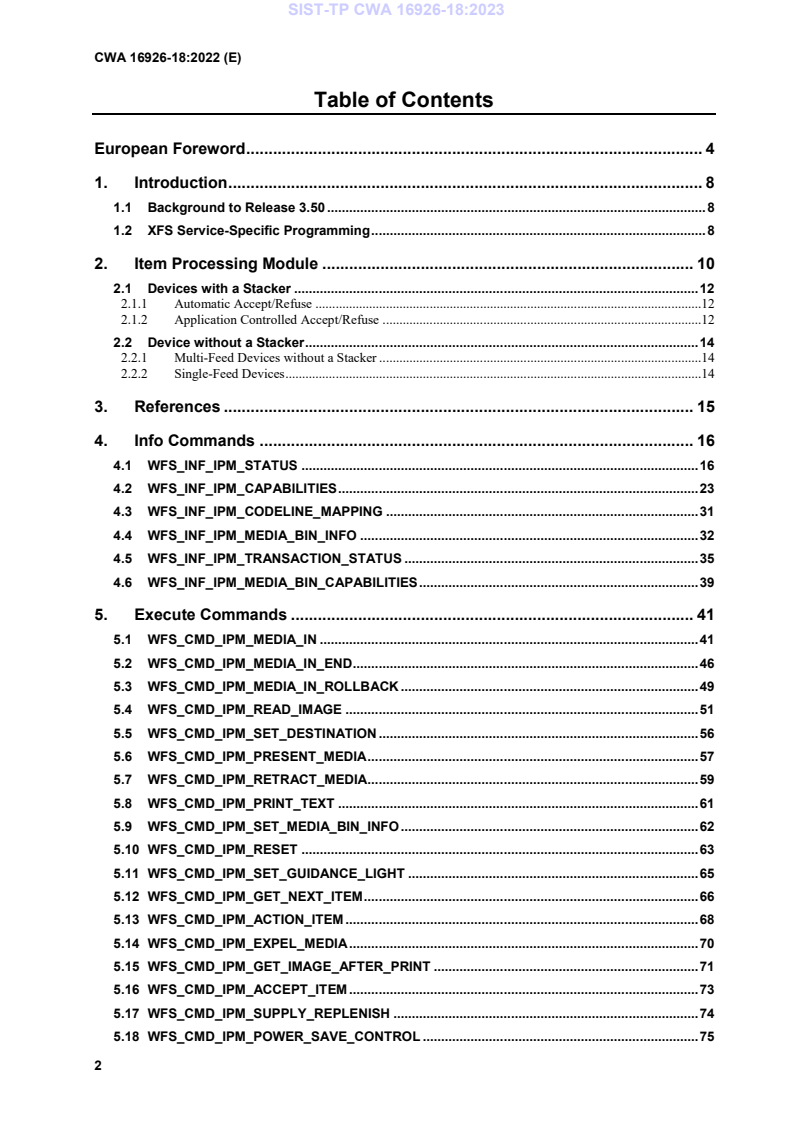 CWA 16926-18:2022 TP CWA 16926-18:2023 - Page 4 preview