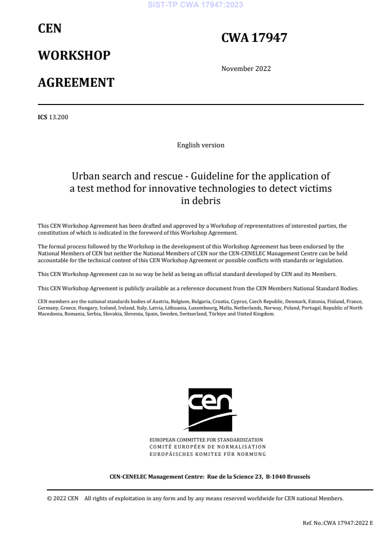CWA 17947:2022 TP CWA 17947:2023 - Page 3 preview