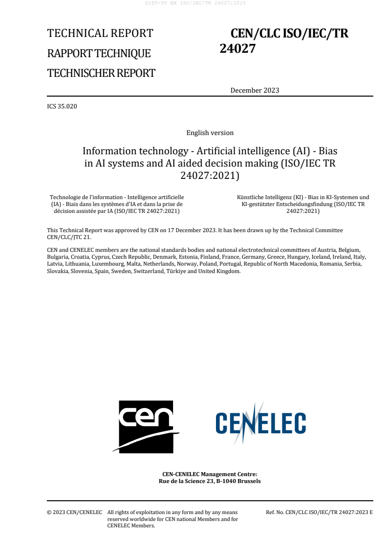 TP EN ISO/IEC/TR 24027:2025