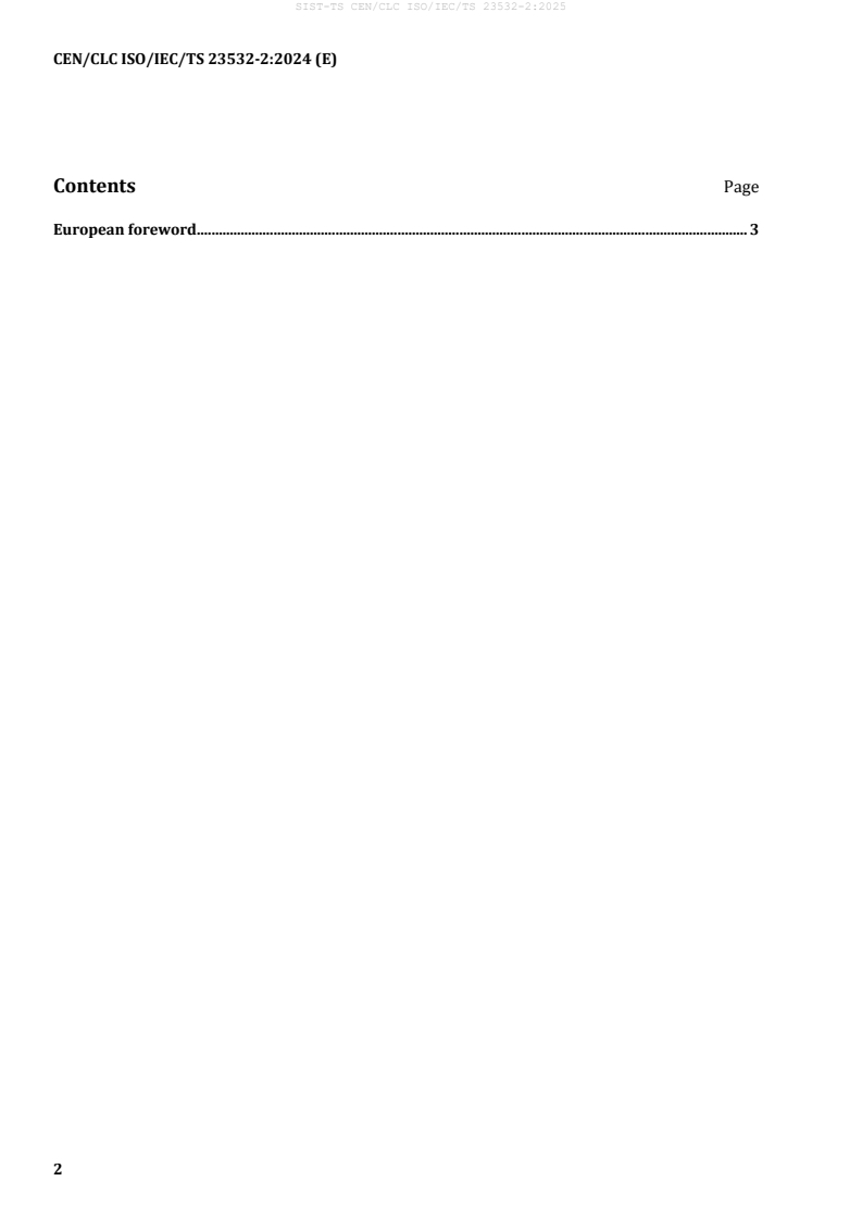 CEN/CLC ISO/IEC/TS 23532-2:2024 TS CEN/CLC ISO/IEC/TS 23532-2:2025 - BARVE - Page 4 preview