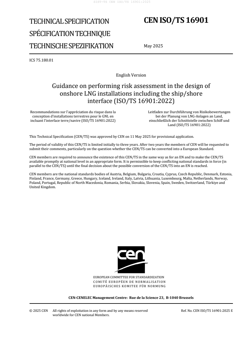 TS CEN ISO/TS 16901:2025