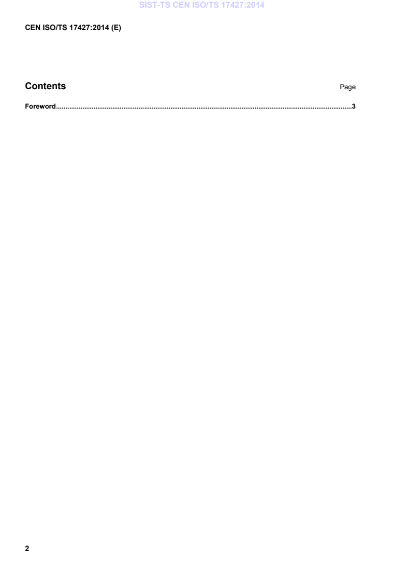 CEN ISO/TS 17427:2014 TS CEN ISO/TS 17427:2014 - BARVE - Page 4 preview