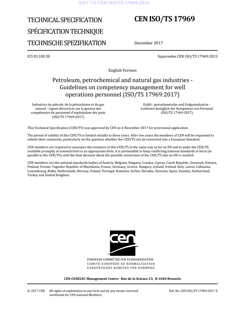 CEN ISO/TS 17969:2017 TS CEN ISO/TS 17969:2018 - BARVE - Page 3 preview