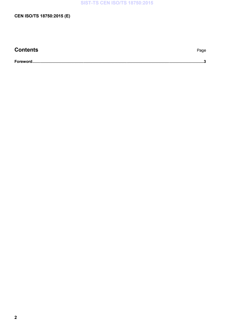 CEN ISO/TS 18750:2015 TS CEN ISO/TS 18750:2015 - BARVE - Page 4 preview