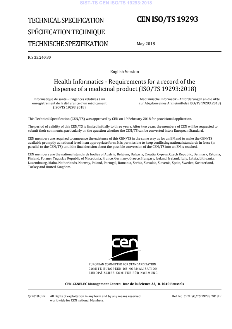 CEN ISO/TS 19293:2018 TS CEN ISO/TS 19293:2018 - BARVE - Page 3 preview