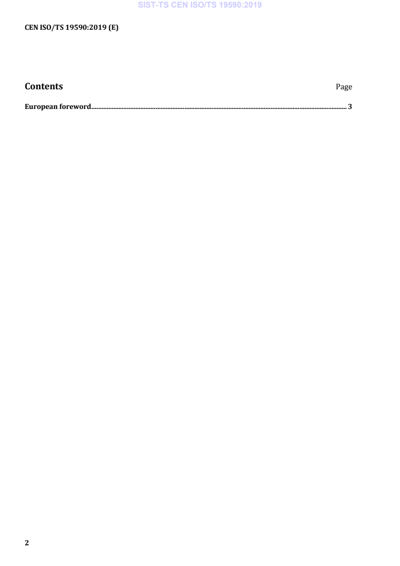 CEN ISO/TS 19590:2019 TS CEN ISO/TS 19590:2019 - Page 4 preview