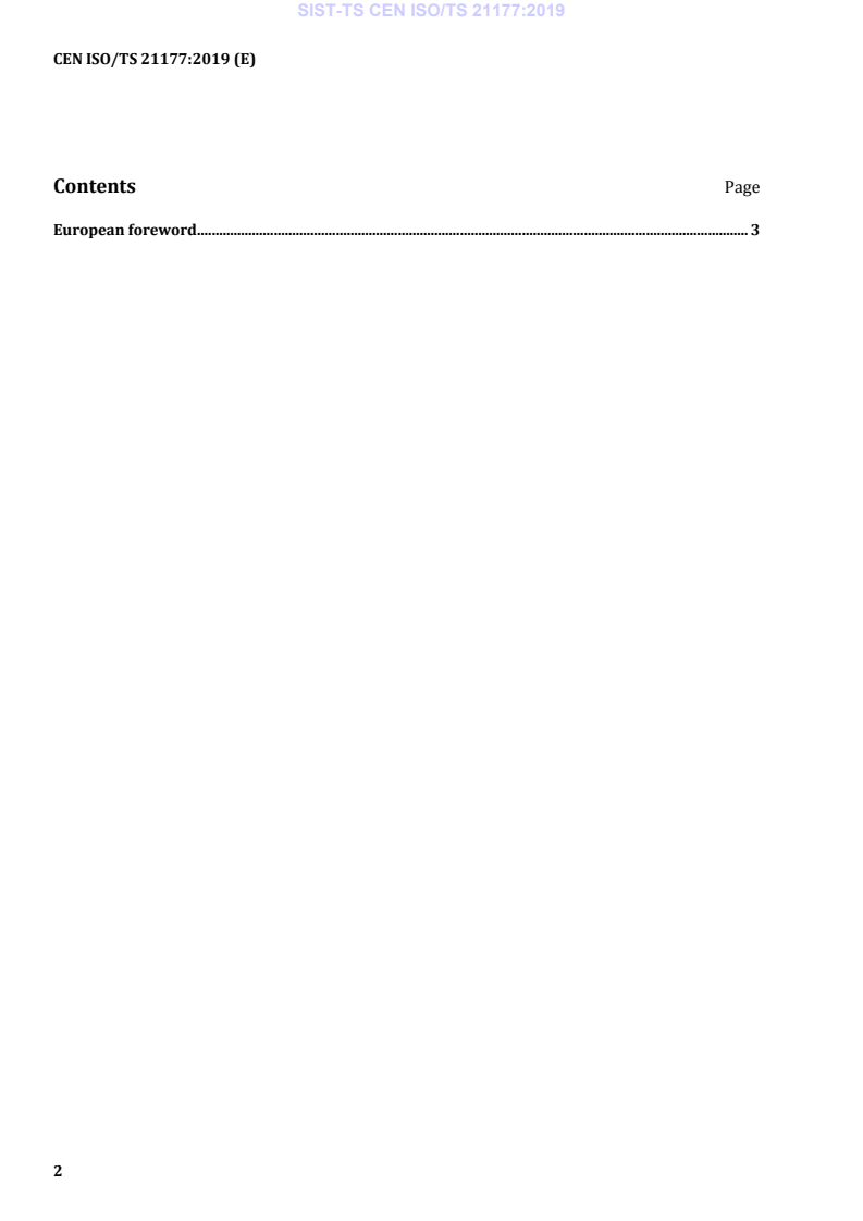 CEN ISO/TS 21177:2019 TS CEN ISO/TS 21177:2019 - BARVE - Page 4 preview