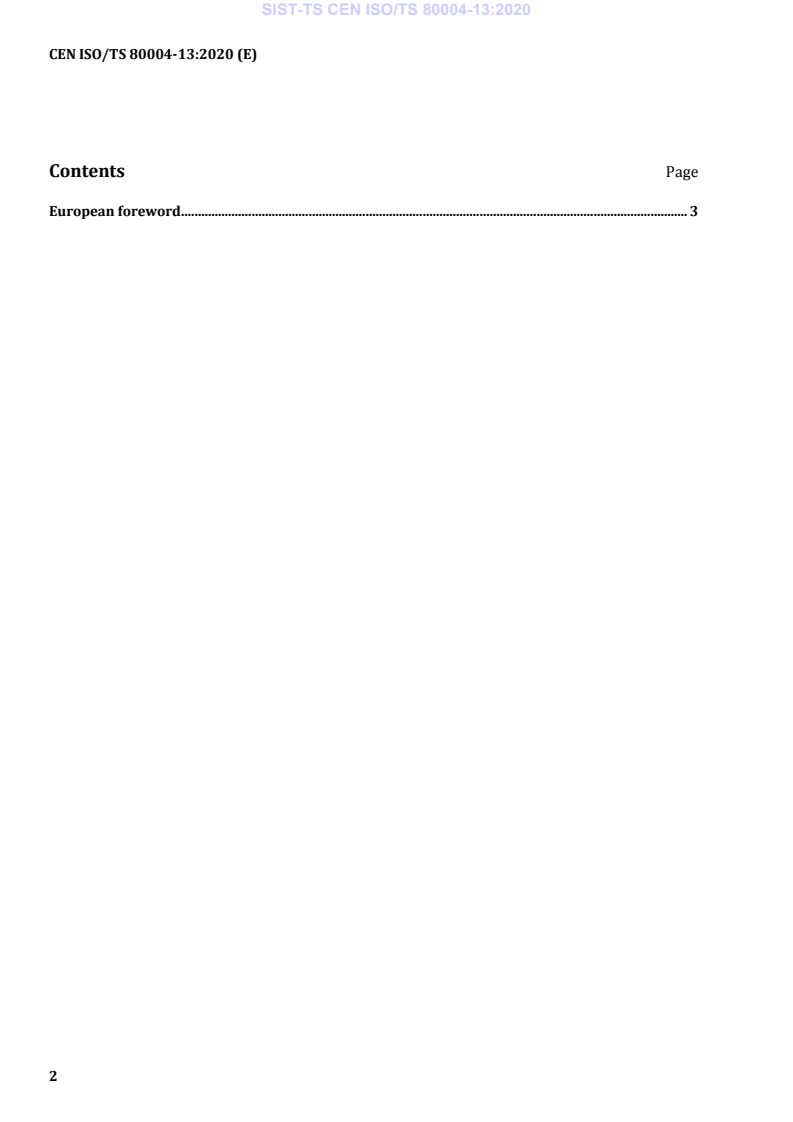 CEN ISO/TS 80004-13:2020 TS CEN ISO/TS 80004-13:2020 - BARVE - Page 4 preview