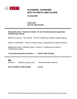 SIST-TS CEN/TS 12697-52:2025 SIST-TS CEN/TS 12697-52:2025 - Page 1 preview