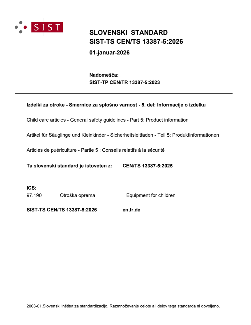 SIST-TS CEN/TS 13387-5:2026 SIST-TS CEN/TS 13387-5:2026 - BARVE