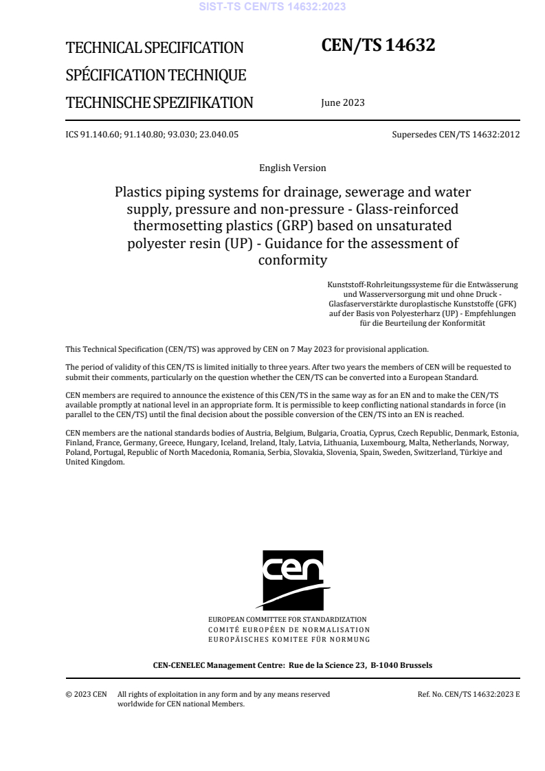 CEN/TS 14632:2023 TS CEN/TS 14632:2023 - Page 3 preview