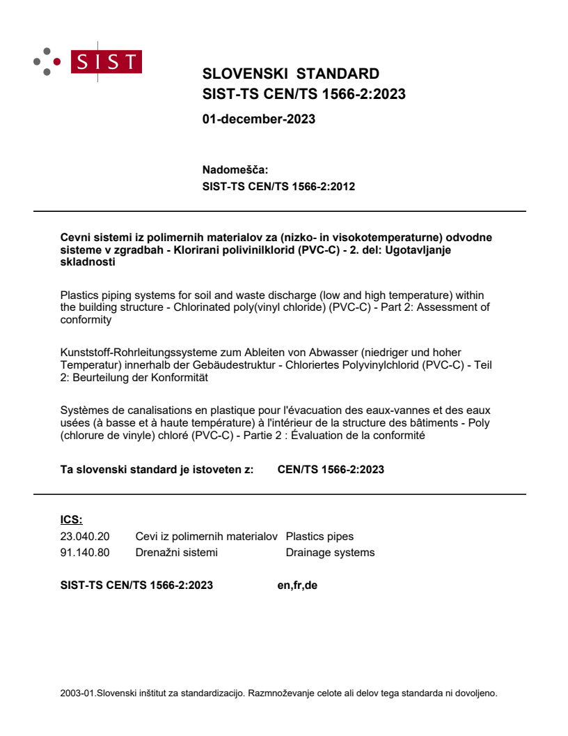 CEN/TS 1566-2:2023 TS CEN/TS 1566-2:2023 - Page 1 preview