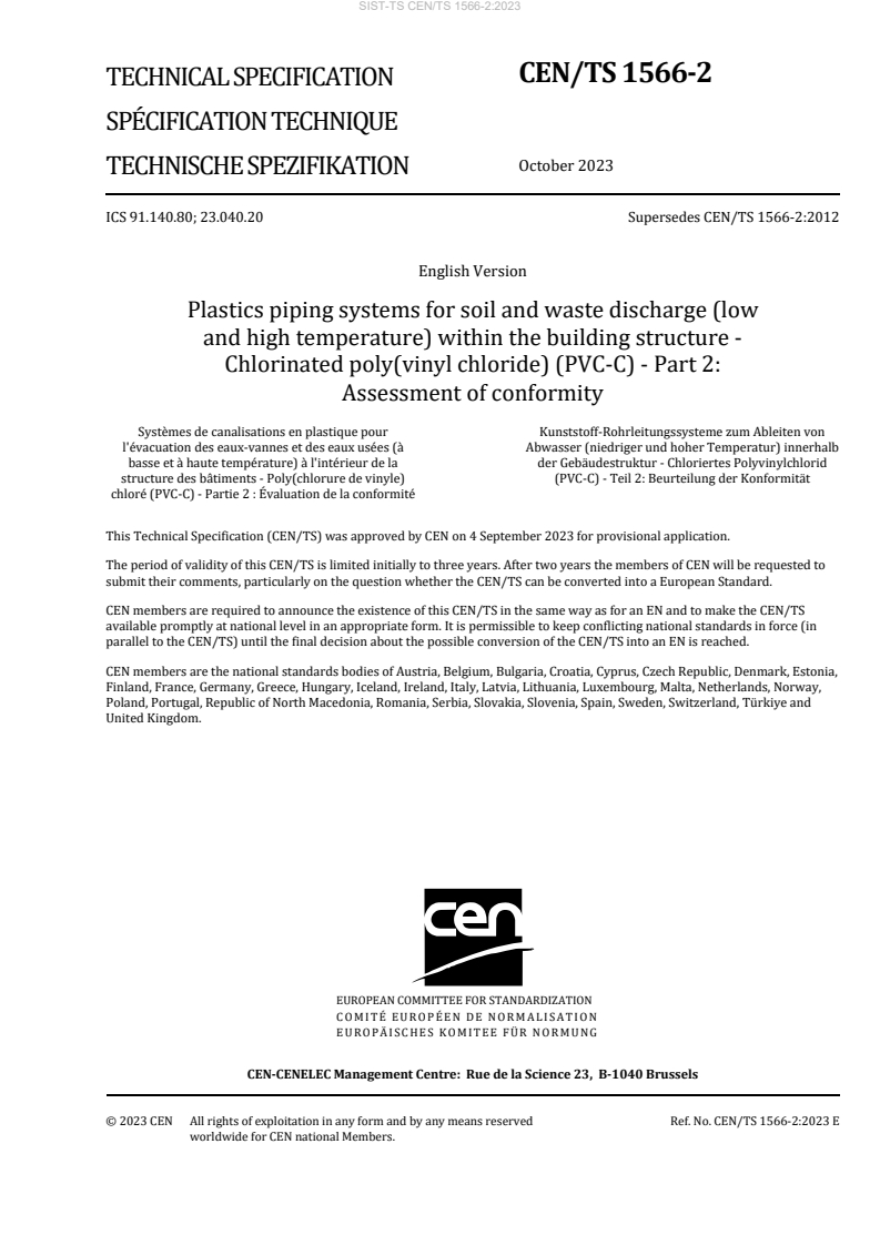 CEN/TS 1566-2:2023 TS CEN/TS 1566-2:2023 - Page 3 preview