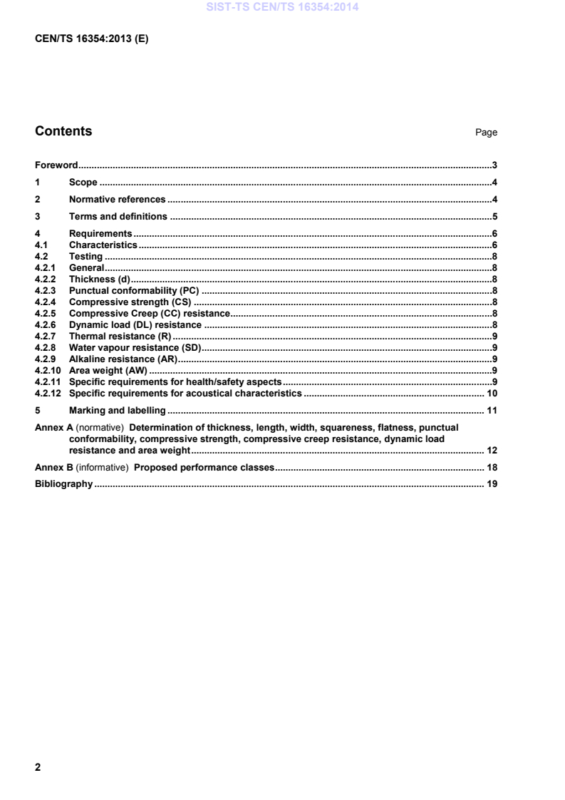 CEN/TS 16354:2013 TS CEN/TS 16354:2014 - BARVE - Page 4 preview