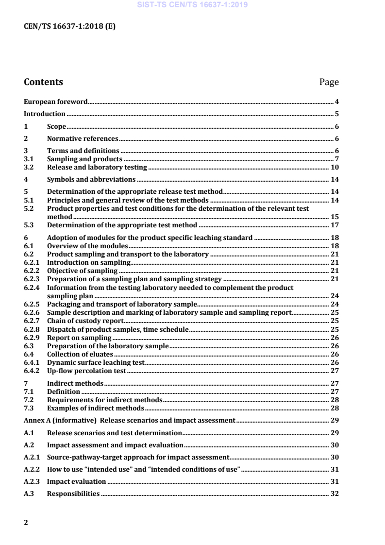CEN/TS 16637-1:2018 TS CEN/TS 16637-1:2019 - Page 4 preview