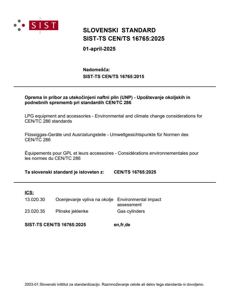 CEN/TS 16765:2025 TS CEN/TS 16765:2025 - Page 1 preview
