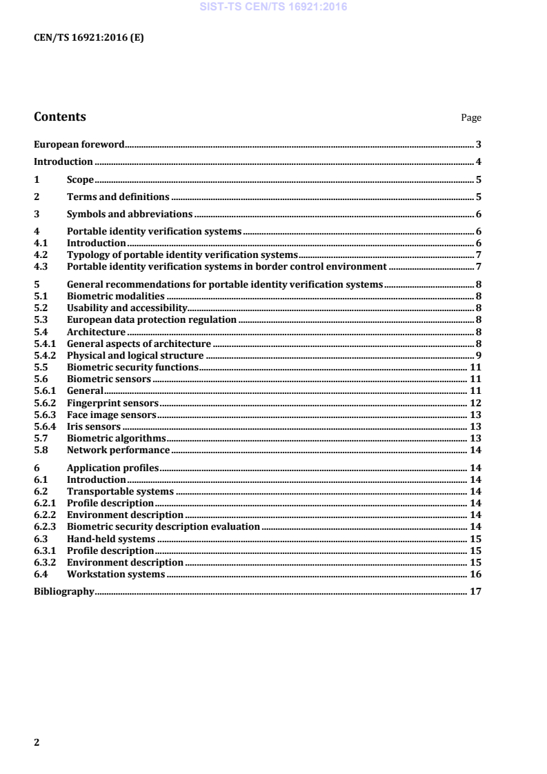 CEN/TS 16921:2016 TS CEN/TS 16921:2016 - BARVE - Page 4 preview