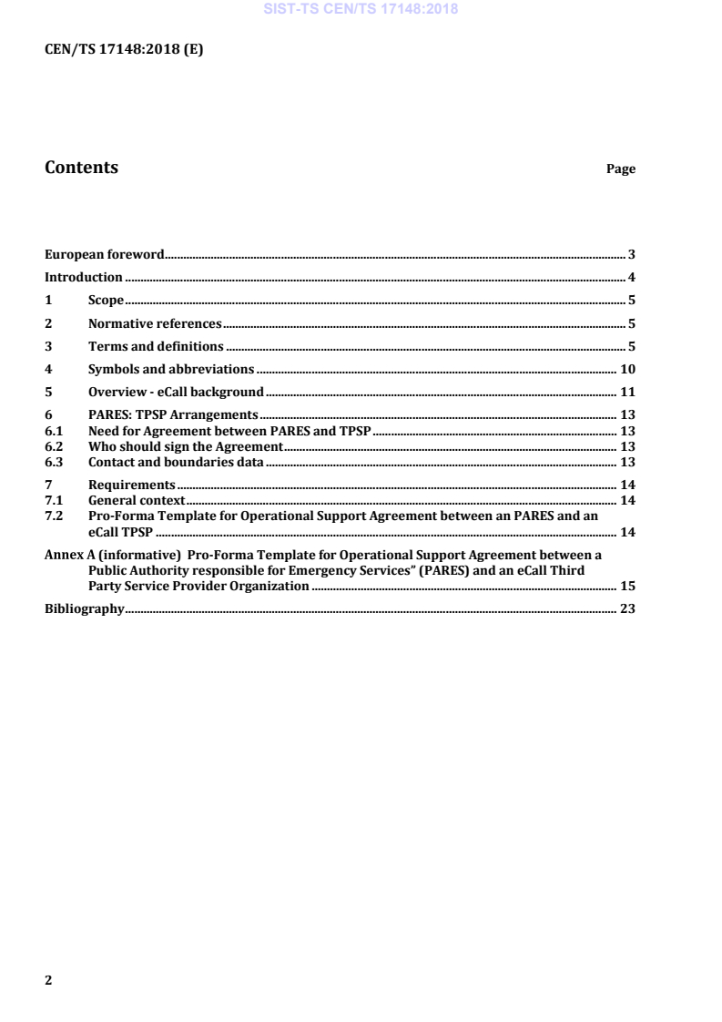 CEN/TS 17148:2018 TS CEN/TS 17148:2018 - BARVE - Page 4 preview