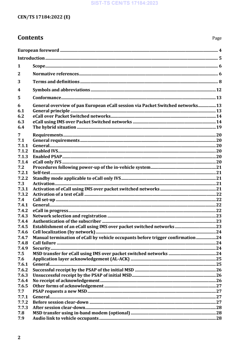 CEN/TS 17184:2022 TS CEN/TS 17184:2023 - BARVE - Page 4 preview