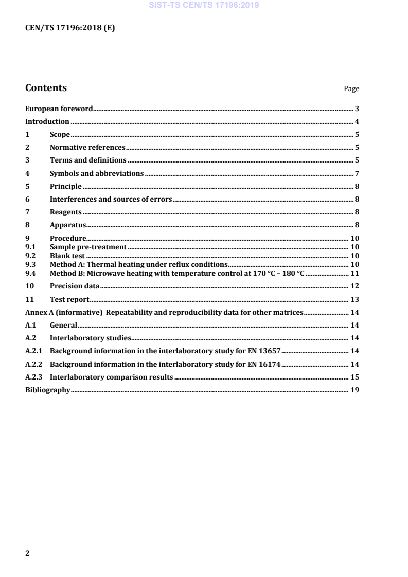 CEN/TS 17196:2018 TS CEN/TS 17196:2019 - Page 4 preview