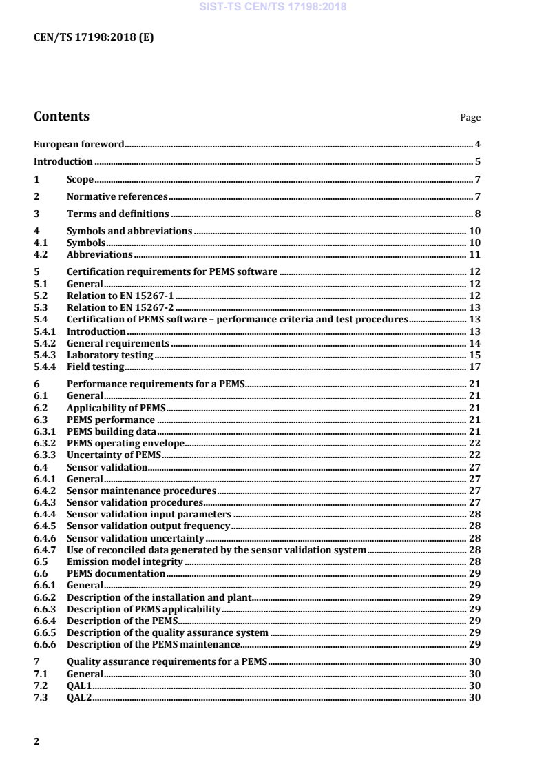 CEN/TS 17198:2018 TS CEN/TS 17198:2018 - BARVE - Page 4 preview