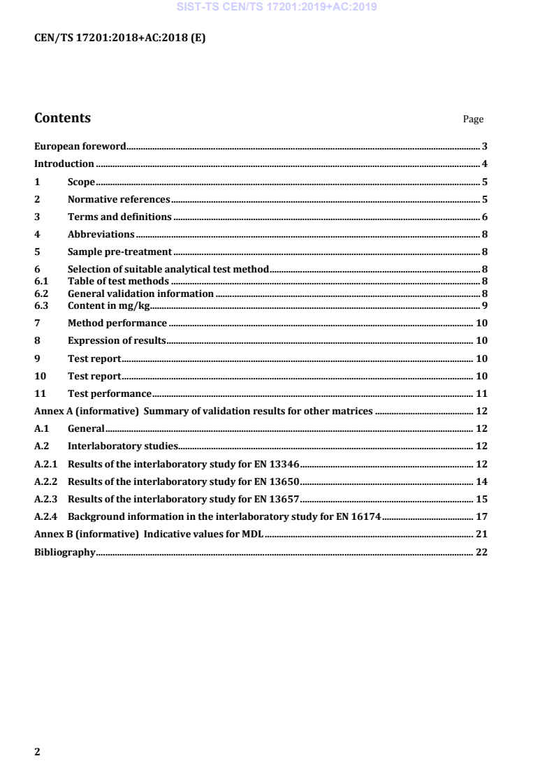 CEN/TS 17201:2018+AC:2018 TS CEN/TS 17201:2019+AC:2019 - Page 4 preview