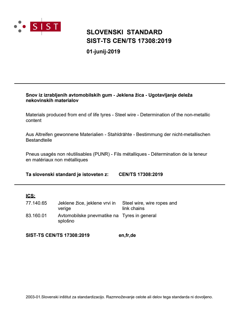 CEN/TS 17308:2019 TS CEN/TS 17308:2019 - BARVE - Page 1 preview