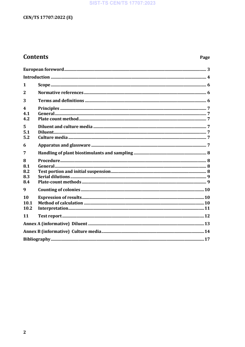 CEN/TS 17707:2022 TS CEN/TS 17707:2023 - Page 4 preview