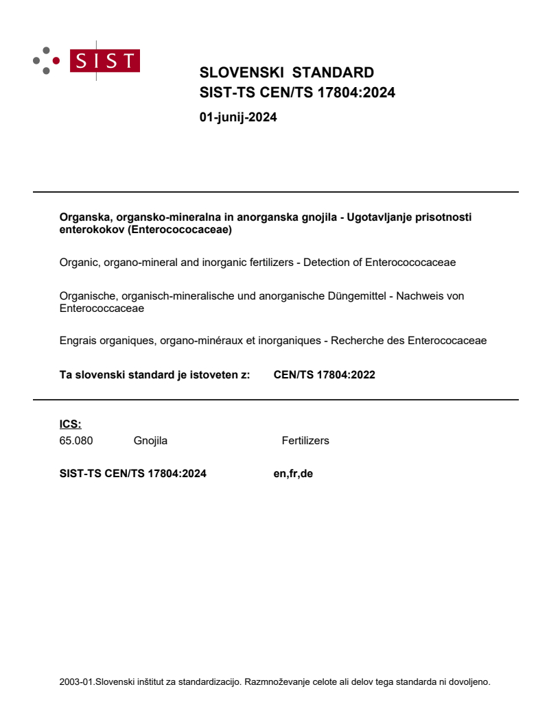 CEN/TS 17804:2022 TS CEN/TS 17804:2024 - Page 1 preview