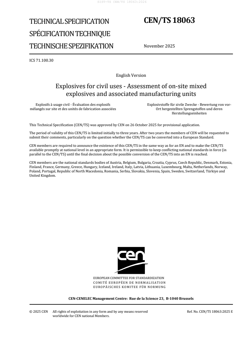 SIST-TS CEN/TS 18063:2026 SIST-TS CEN/TS 18063:2026