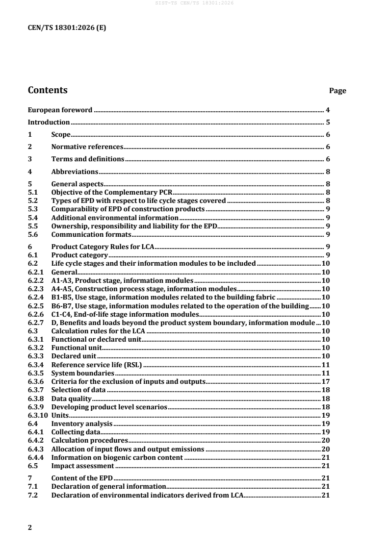 CEN/TS 18301:2026 TS CEN/TS 18301:2026 - Page 4 preview