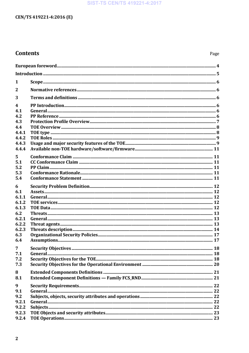 CEN/TS 419221-4:2016 TS CEN/TS 419221-4:2017 - BARVE - Page 4 preview