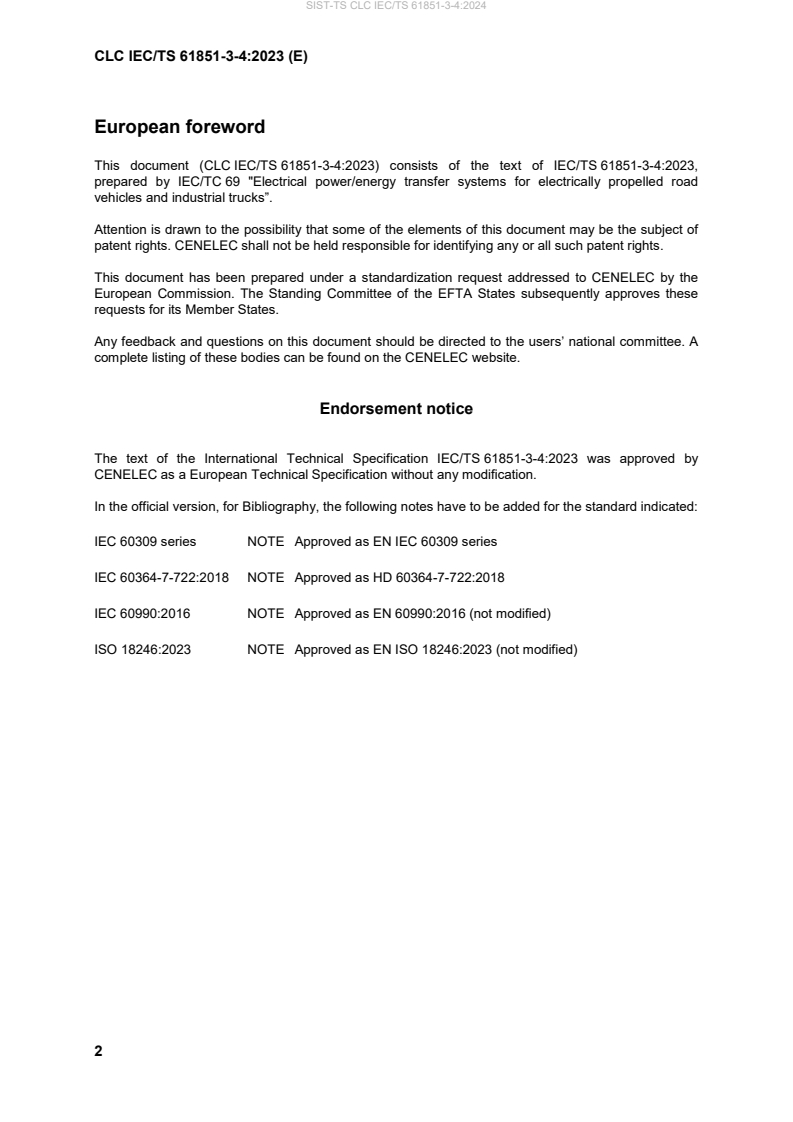 CLC IEC/TS 61851-3-4:2023 TS CLC IEC/TS 61851-3-4:2024 - BARVE - Page 4 preview