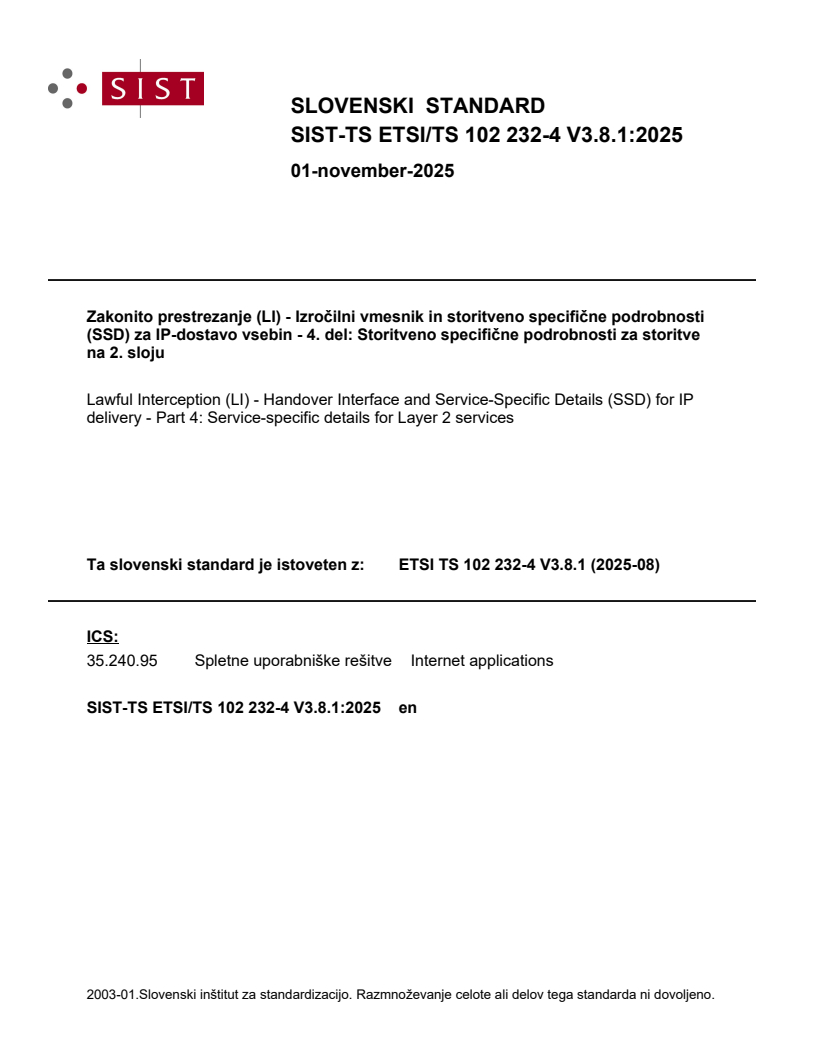 SIST-TS ETSI/TS 102 232-4 V3.8.1:2025 - BARVE
