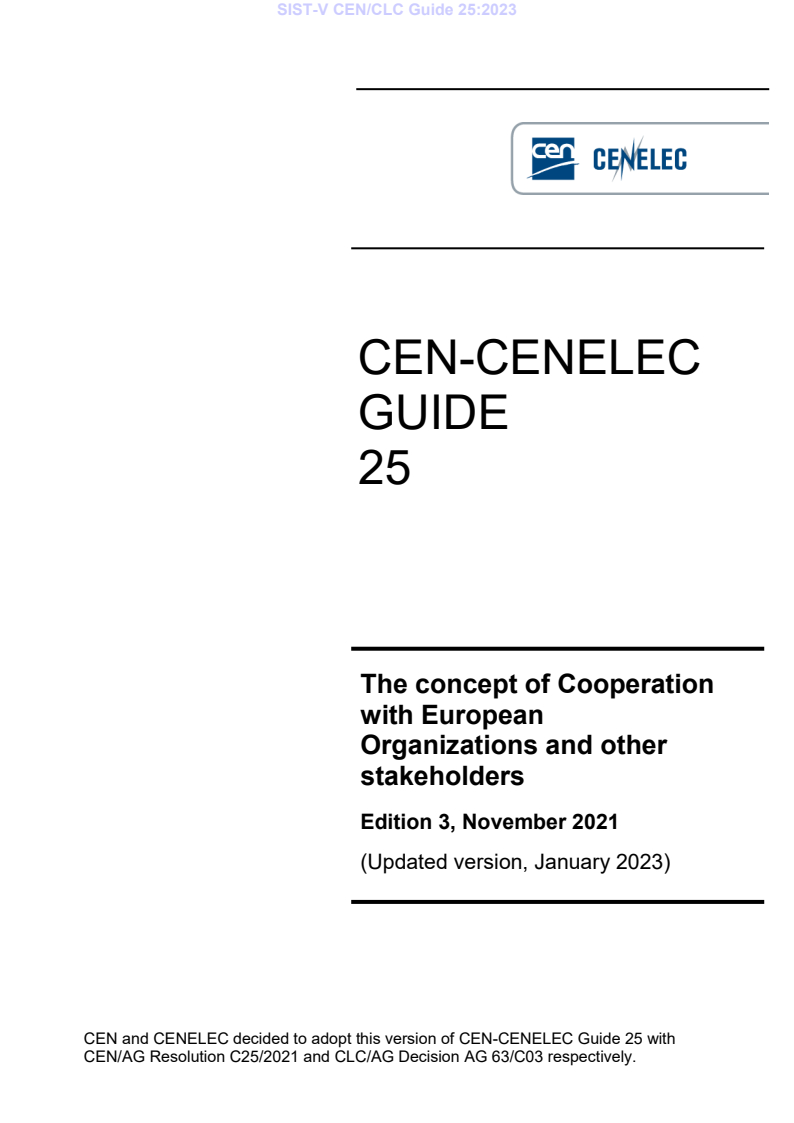 CEN/CLC Guide 25:2023 V CEN/CLC Guide 25:2023 - Page 3 preview