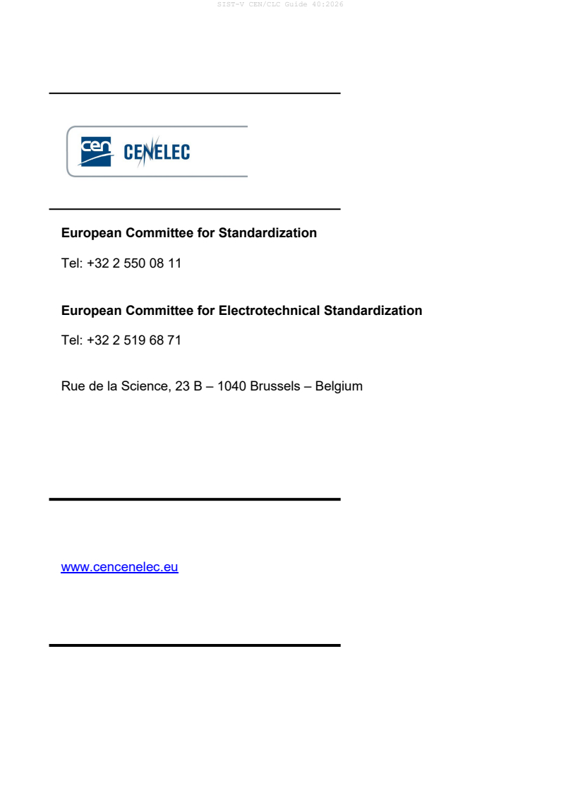 CEN/CLC Guide 40:2026 V CEN/CLC Guide 40:2026 - Page 4 preview