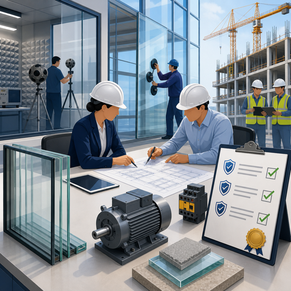 August 2026 Brings New Standards for Glass Structures, Acoustics, and Motor Protection in Construction